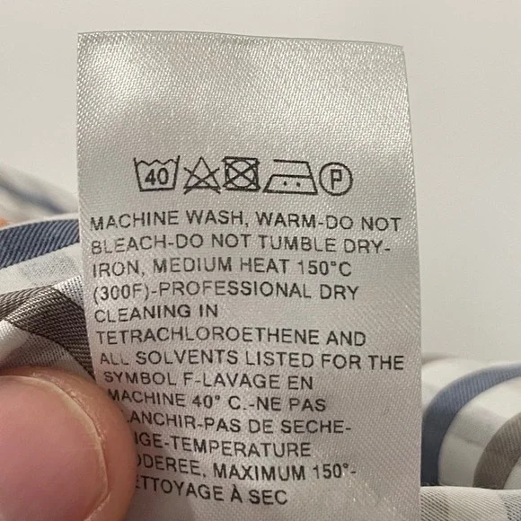 Ermenegildo Zegna Su Misura Mens Gingham Regular Fit Button Down 19 41 - Picture 10 of 10